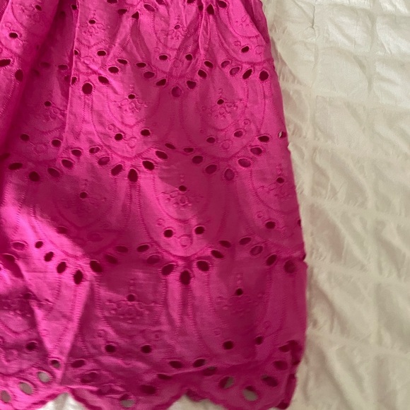 French Connection Eyelit Appelona Broderie embroidered one shoulder mini… - Picture 7 of 13